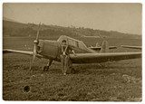pilot, aviator - circa 1955 - czechoslovakia  Fototapety Sepia Fototapeta