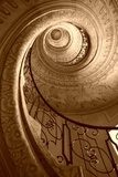 Spiral staircase..  Fototapety Sepia Fototapeta