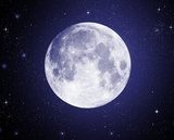 Full Moon in High Resolution with stars in the background  Fototapety Kosmos Fototapeta