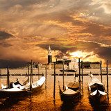 sunset in Venice  Zachód Słońca Fototapeta