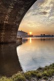 Toulouse Pont Saint-pierre  Zachód Słońca Fototapeta