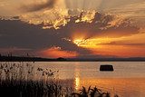 Lake Vaya  Zachód Słońca Fototapeta