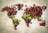 Coffee around the world  Kawa Fototapeta
