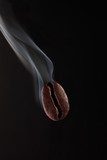 Smoking Hot Coffee Bean  Kawa Fototapeta