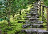 Asian Garden Stone staircase  Schody Fototapeta