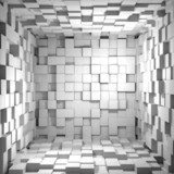 Cube room 3d - background  Fototapety 3D Fototapeta