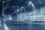 Abstract car in the tunnel trajectory  Optycznie Powiększające Fototapeta