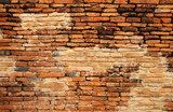 Stone brick wall, old brick  Mur Fototapeta