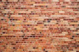 Ziegelmauer: Blockverband mit zwei LÃ¤uferschichten  Mur Fototapeta