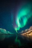 Northern Lights in Norway  Niebo Fototapeta