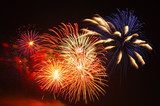 feux d'artifice - fireworks - pyrotechnie  Niebo Fototapeta