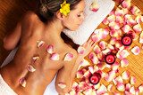 Young woman in Spa massage salon.  Obrazy do Salonu SPA Obraz