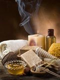 aromatherapy and spa concept  Obrazy do Salonu SPA Obraz