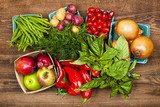 Market fruits and vegetables  Obrazy do Kuchni  Obraz