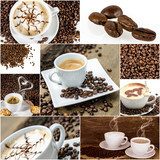 Kaffee-Genuss: Collage  Fototapety do Kawiarni Fototapeta