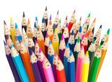 Kolorowe ołówki. Wojna tonów. Fototapety do Biura Fototapeta