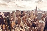 Manhattan z lotu ptaka. Magia miasta. Fototapety do Biura Fototapeta