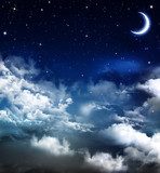 Nocne półmroczne niebo Fototapety do Sypialni Fototapeta