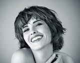Photo of beautiful laughing woman  Obrazy do Salonu Fryzjerskiego Obraz