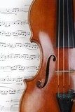 Geige mit Noten  Muzyka Obraz