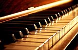 Golden Piano Keys  Muzyka Obraz