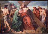 Brussels - Jesus under cross and Mary  Religijne Obraz