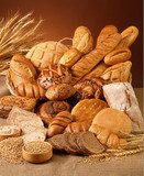 Świeżo wypieczone chlebki Fototapety do Kuchni Fototapeta