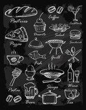 Ujęcie współczesnych hieroglifów  Fototapety do Kuchni Fototapeta