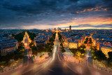 Przez Paryż z prędkością światła Architektura Fototapeta