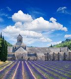 Senanque abbey with lavender field, landmark of Provence, Vauclu  Prowansja Fototapeta