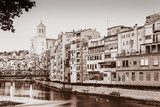 Girona sepia edition  Fototapety Sepia Fototapeta