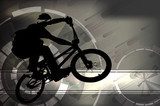 illustration of BMX cyclist  Sport Fototapeta
