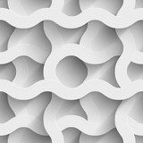 Abstrakcjonistyczny biały papier macha 3d Tapety 3D Tapeta
