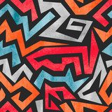 Akwarela graffiti. kolorowy geometryczny streszczenie. Tapety Abstrakcja Tapeta