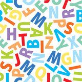 alfabet z kolorowych ilustracji i edukacji. EPS 10 Tapety Napisy Tapeta