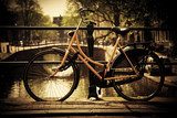 Amsterdam - romantyczny wypad rowerowy Plakaty do Sypialni Plakat