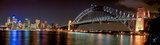 Australia - Sydney w blasku nocnych świateł Fototapety do Kuchni Fototapeta