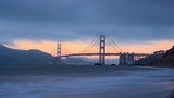 Beautiful view of  Golden gate bridge, San Francisco Mosty Obraz