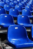 Blue Seats On Stadium  Stadion Fototapeta