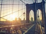 Brooklyn Bridge New York Mosty Obraz