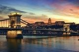 Budapeszt w zachodzącym słońcu
 Fototapety Mosty Fototapeta