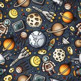 Cartoon ręcznie rysowane miejsca, planety Tapety Niebo i Kosmos Tapeta