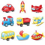 Pojazdy, które zabiorą Cię w kolorową podróż Plakaty do Pokoju dziecka Plakat