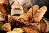Chleb z pełnych ziaren zbóż Obrazy do Kuchni  Obraz