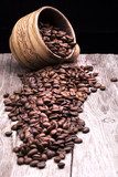 Czar rozsypanych ziaren kawy Kawa Fototapeta