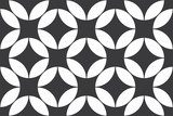 Czarno-biały geometryczny Tapety Do salonu Tapeta