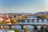 Czeska Praga w zachodzącym słońcu
 Fototapety Mosty Fototapeta