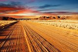Droga przez pustynię
 Krajobraz Fototapeta
