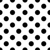 Duża kropka. Abstrakcjonistycznej mody czarny i biały Tapety Do biura Tapeta