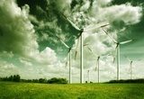Ekologiczna energia – turbiny na wiatr
 Krajobraz Fototapeta